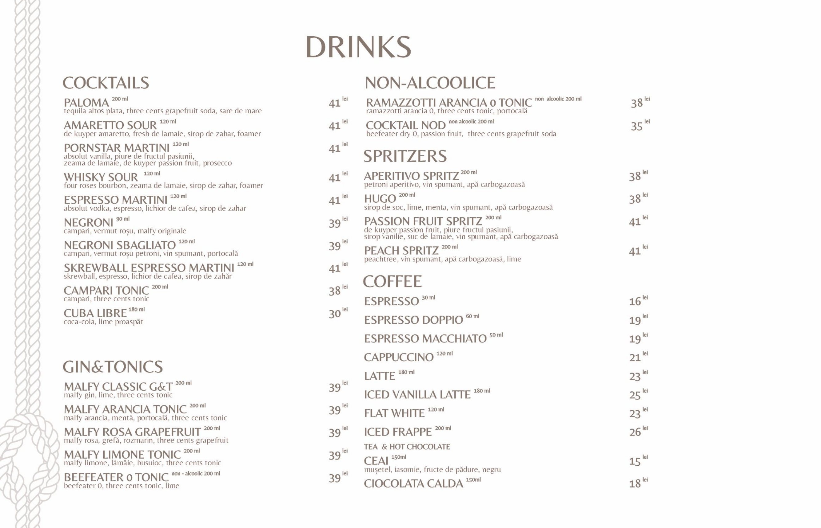 Drinks