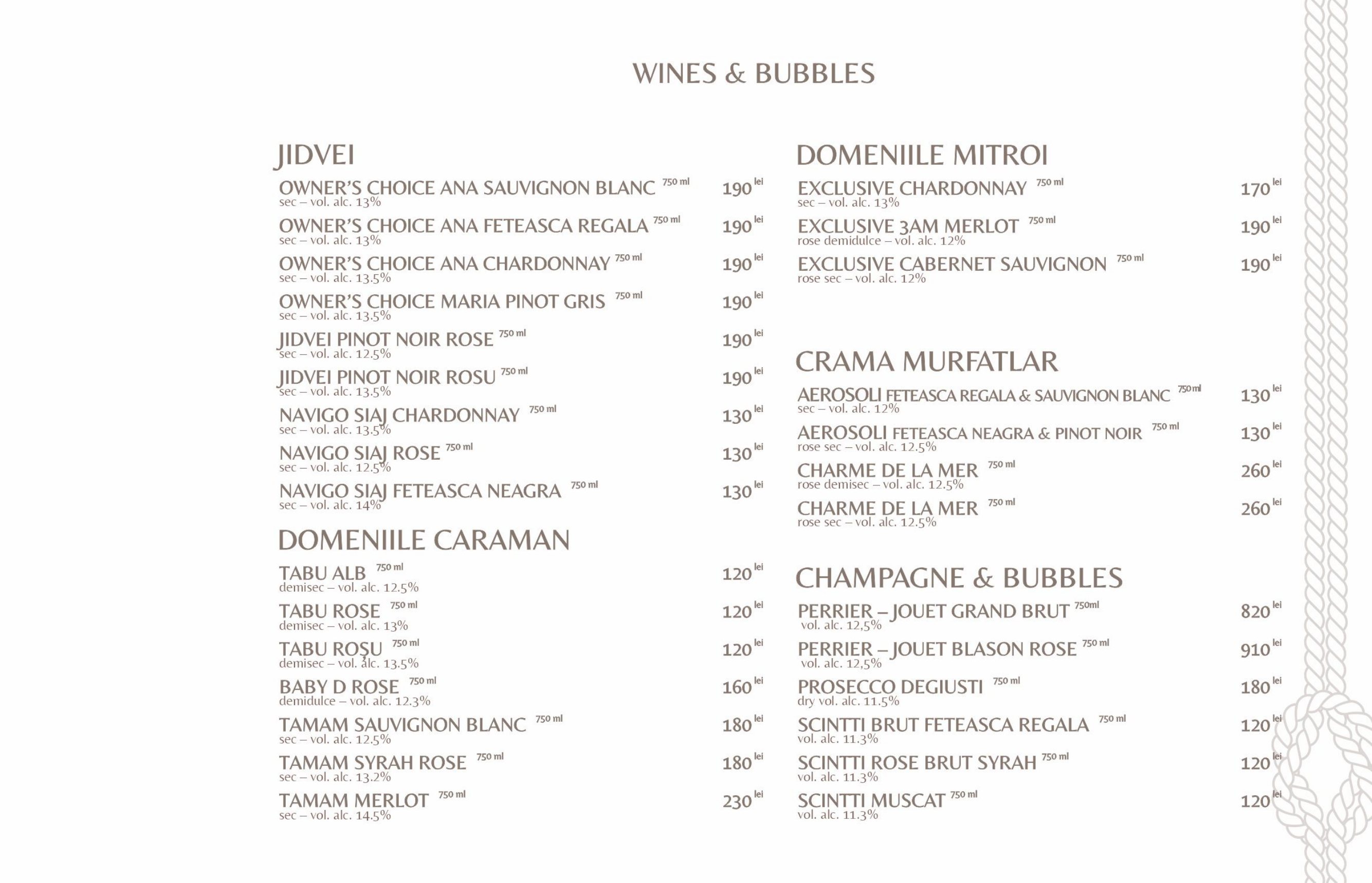 Wines & Bubbles